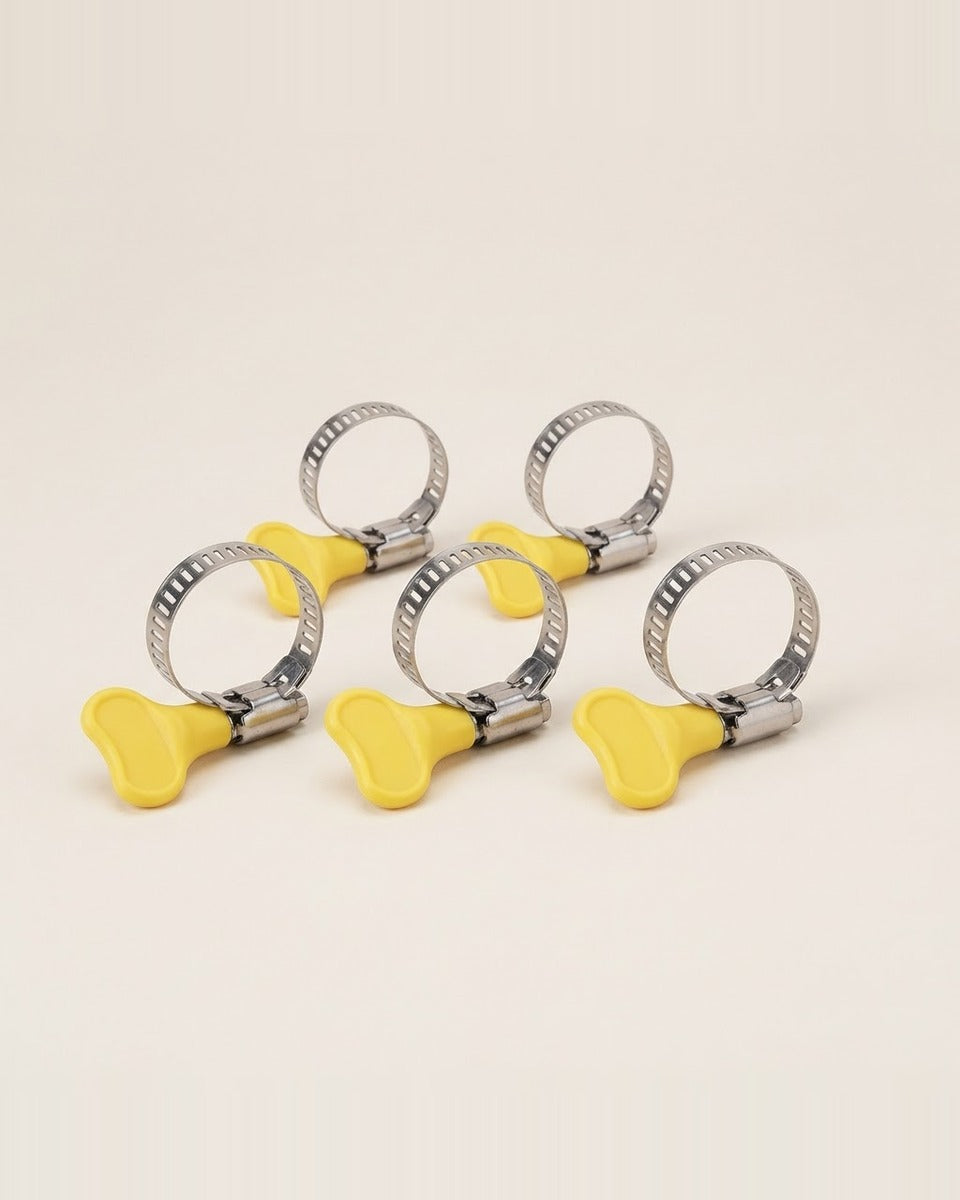 Screwless Hose Clamps 19-29 mm 5 Pieces قفيص بدون مفك من 19 - 29 ملم (عدد 5)