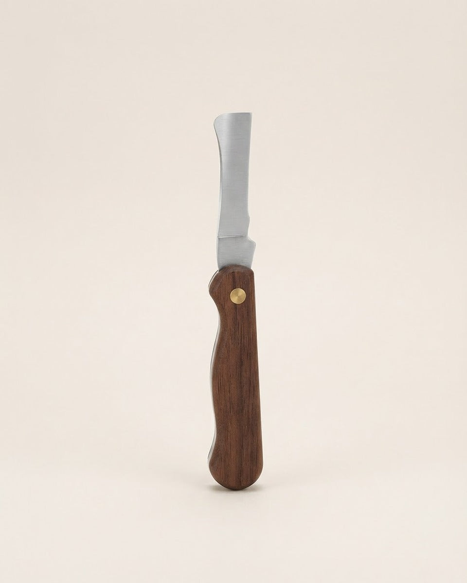 Professional Grafting Knife Wooden Handle سكين تطعيم للمحترفين مقبض خشبي