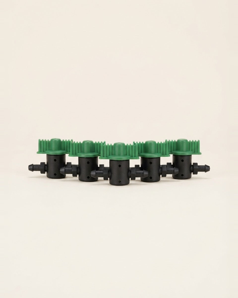 In-Line Valves for Spaghetti Tube 5 Pieces محبس وسطي هوز معكرونة عدد 5