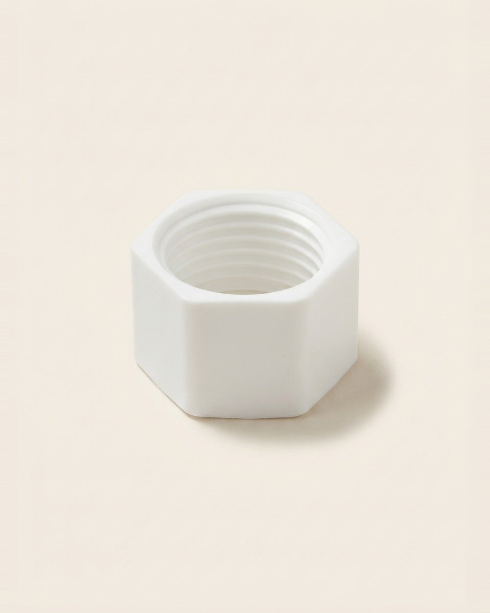 PVC Threaded End Cap 1/2 in White سدة بي في سي 1/2 انش مع سن ابيض