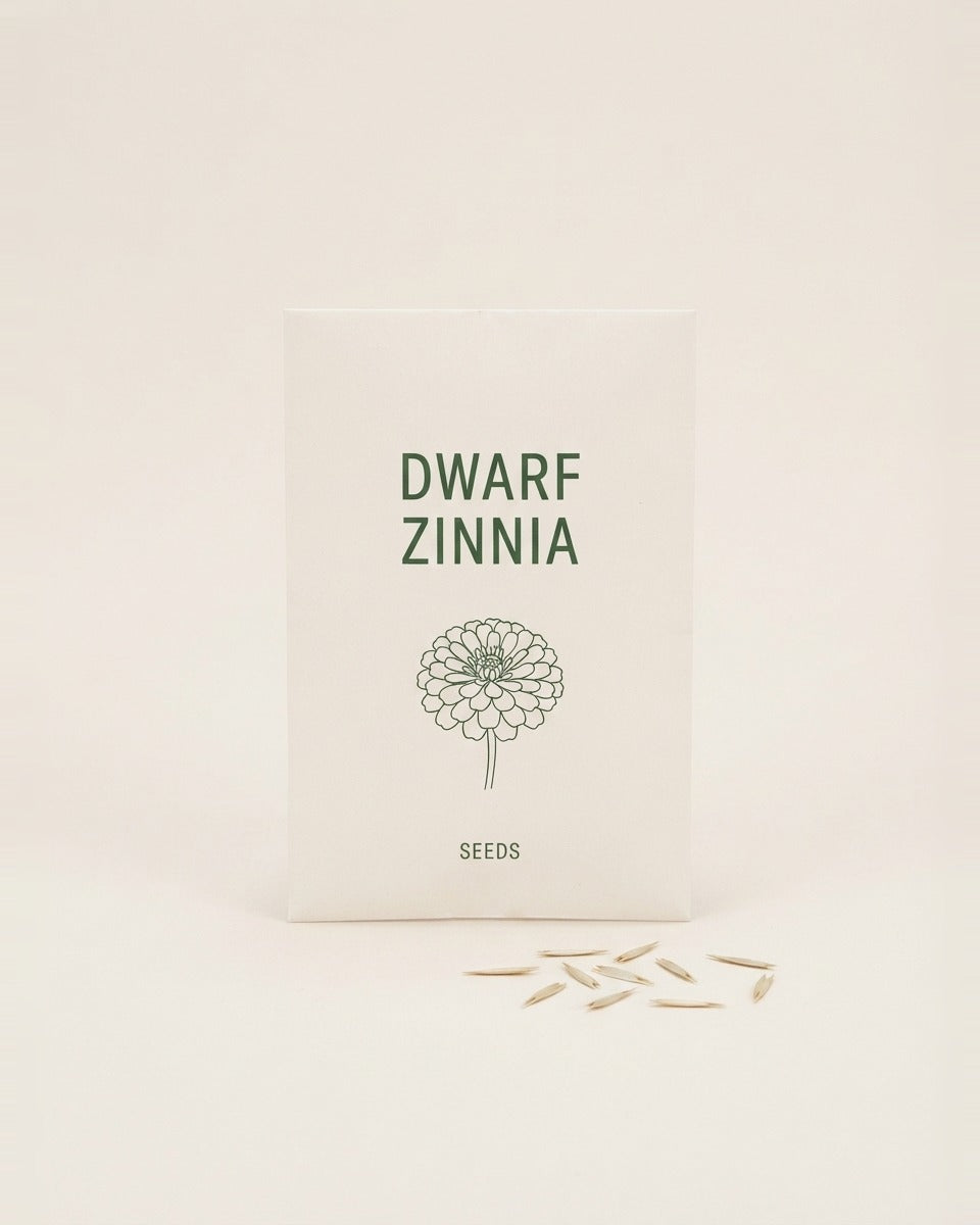 Yellow Dwarf Zinnia Seeds 10 Seeds الزينيا القزمي الصفراء (10 بذرة)