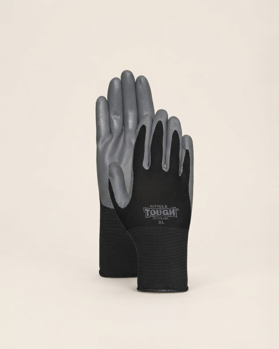 Women's Palm-Dipped Gloves Black/Gray Xl 1 Pair قفازات