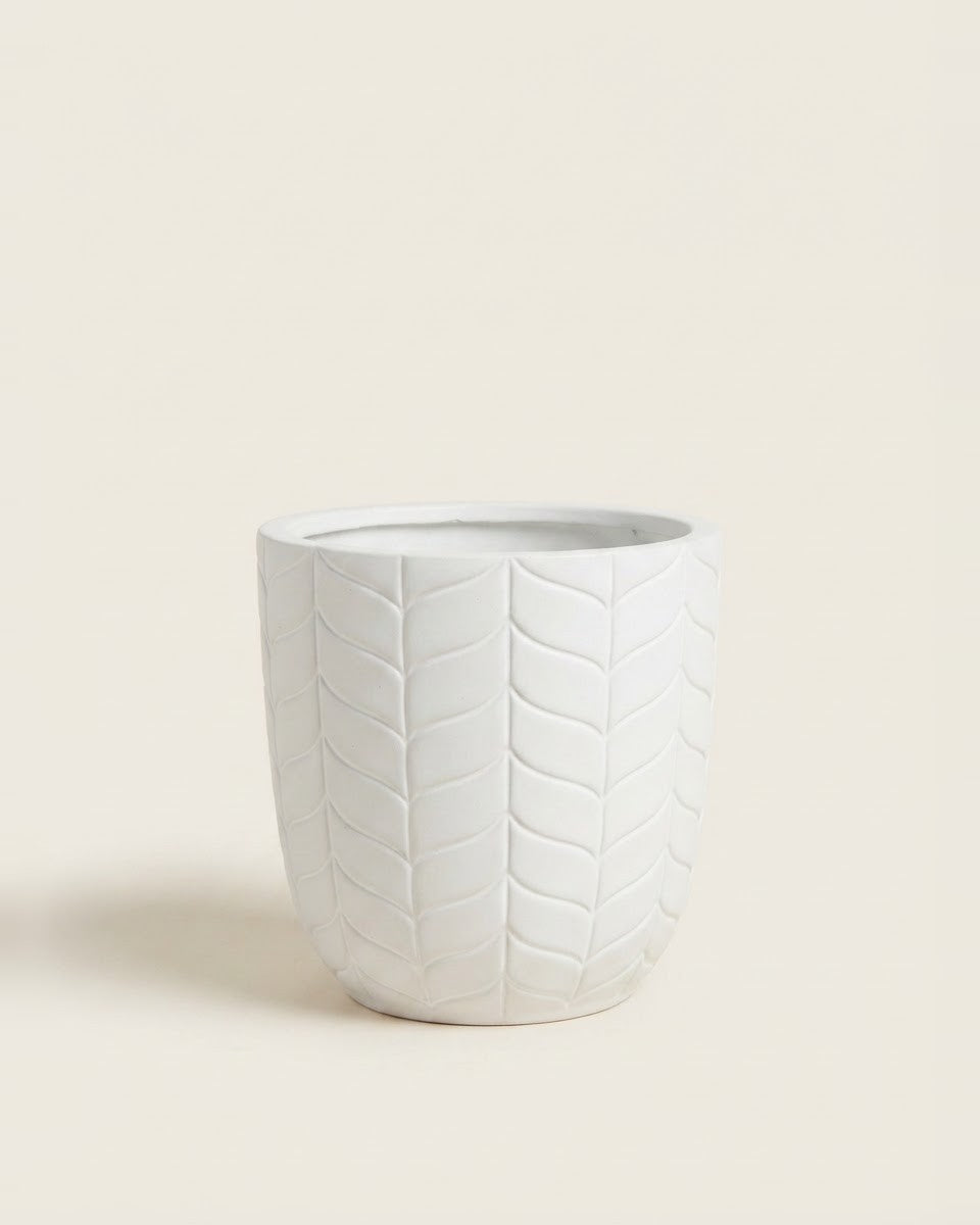 Ceramic Pot - Medium YM128-W
