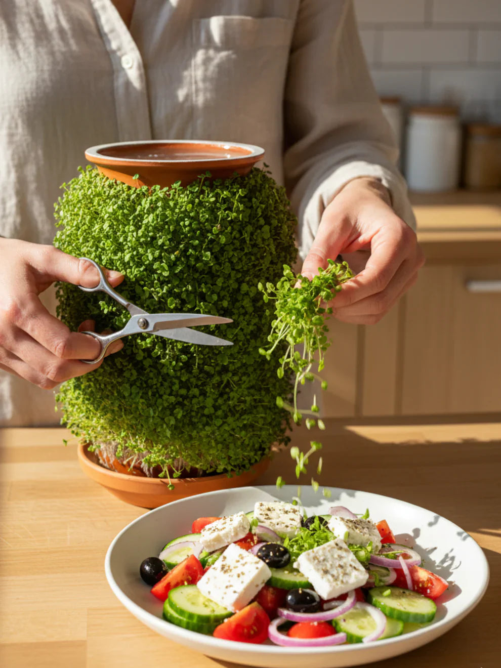 Terracotta Self-watering Grow Tower