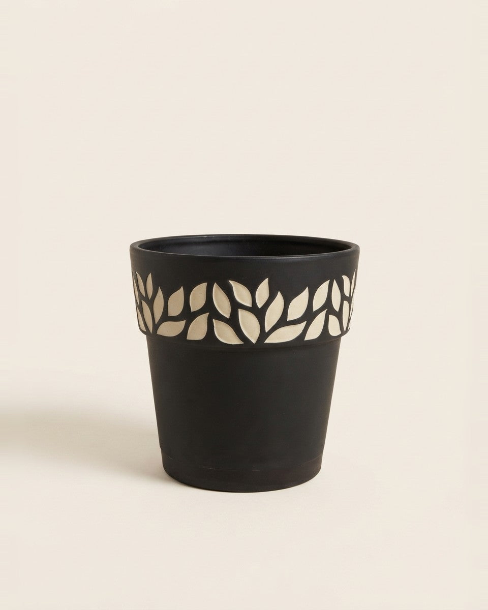 Circle Pot 25Cm – Brown Rosa حوض نباتات