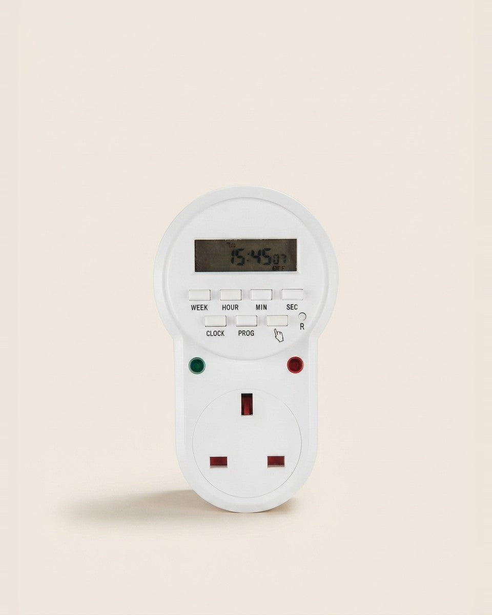 Digital Timer Plug Socket, Programmable Plug Timer Switch مقبس موقت رقمي — مفتاح مؤقت قابل للبرمجة