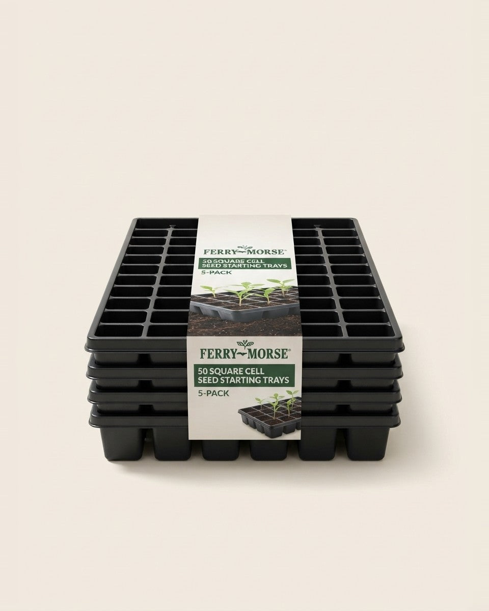 50 Cells 1.75 In. H X 1.75 In. W Plant Transplant Starting Tray 5 Pk صينية