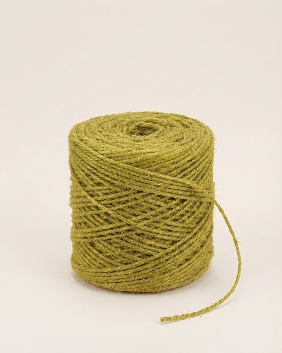 Flax Cord Green 100% Natural