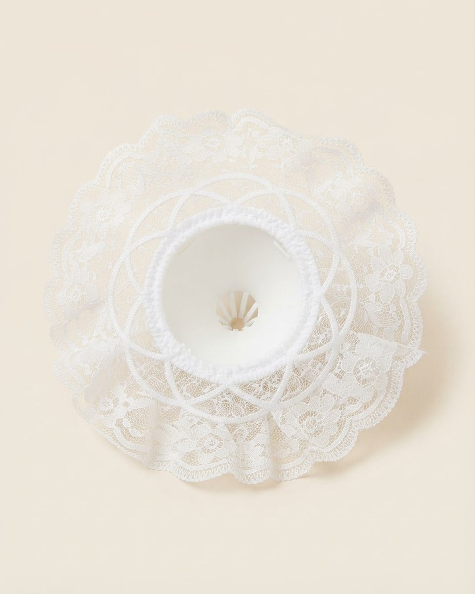 White Lace Collar for Bouquet Holders