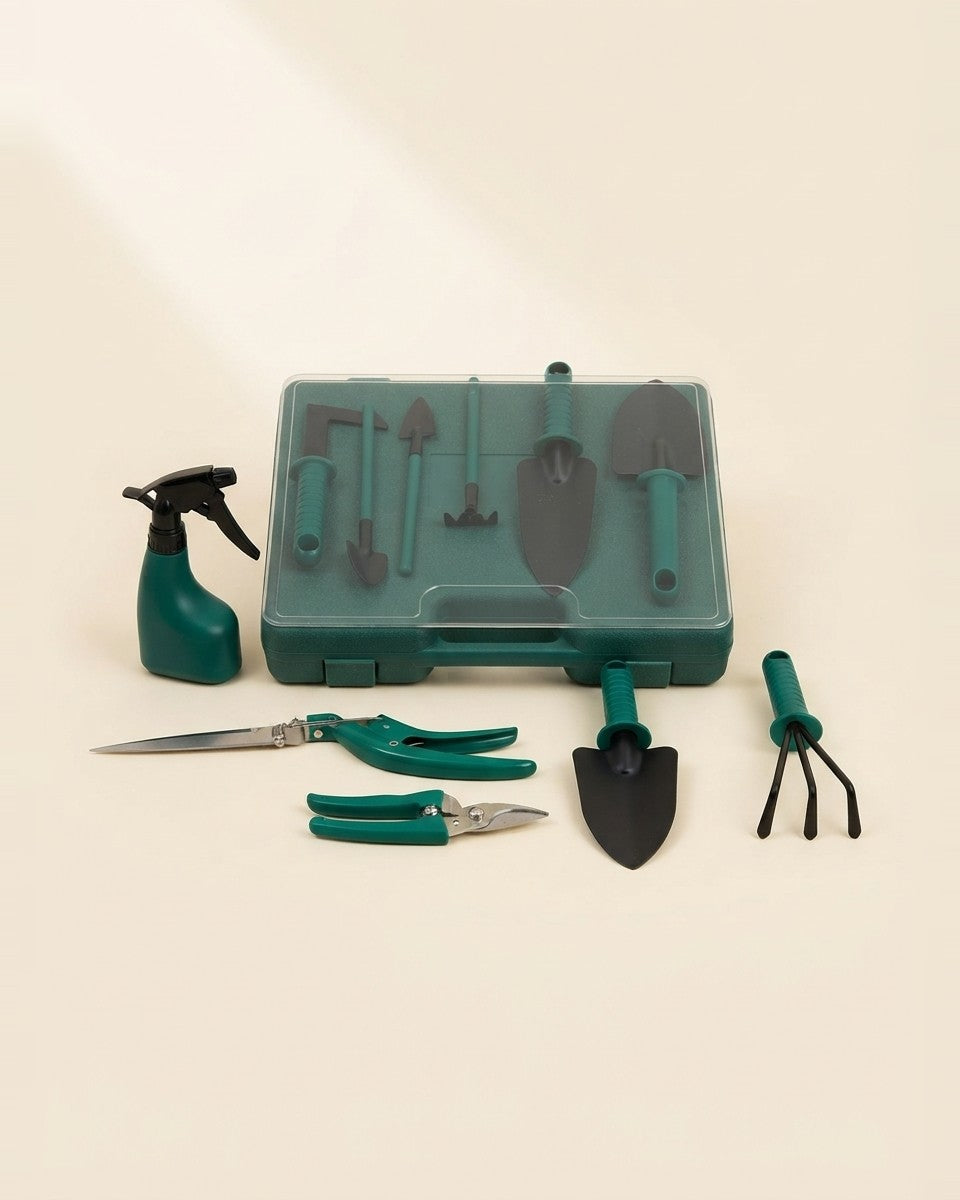 Garden Tool Set with Carrying Case