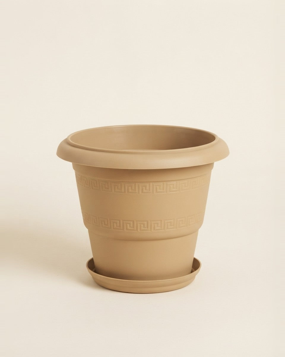 Greek Pattern Plastic Pot 35CM حوض نباتات