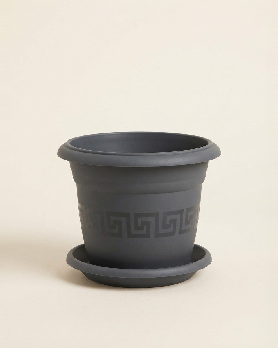 Greek Pattern Plastic Pot – 40CM حوض نباتات