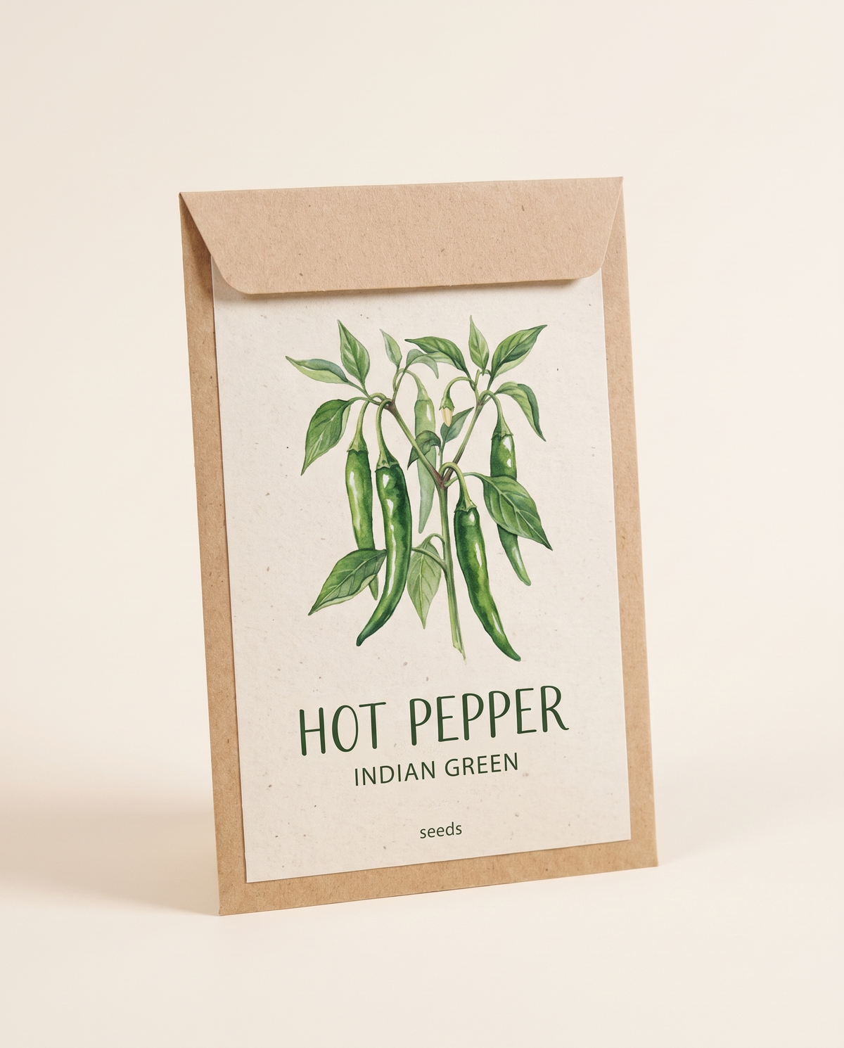 Indian Green Hot Pepper Seeds 25 Seeds