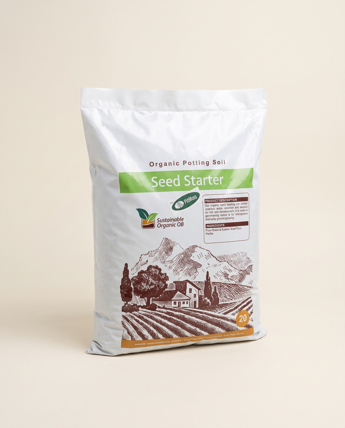 Seed Starter Soil Mix (w/ PittMoss) - Sustainable Organic Q8