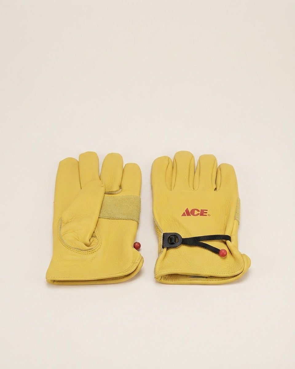 Leather Driver Saddletan Gloves L قفازات