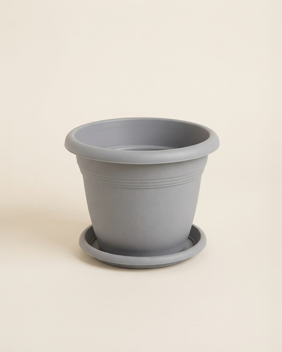 Line Shape Pot Grey