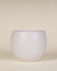 Ceramic Pot - Lisa White Matte (12cm)