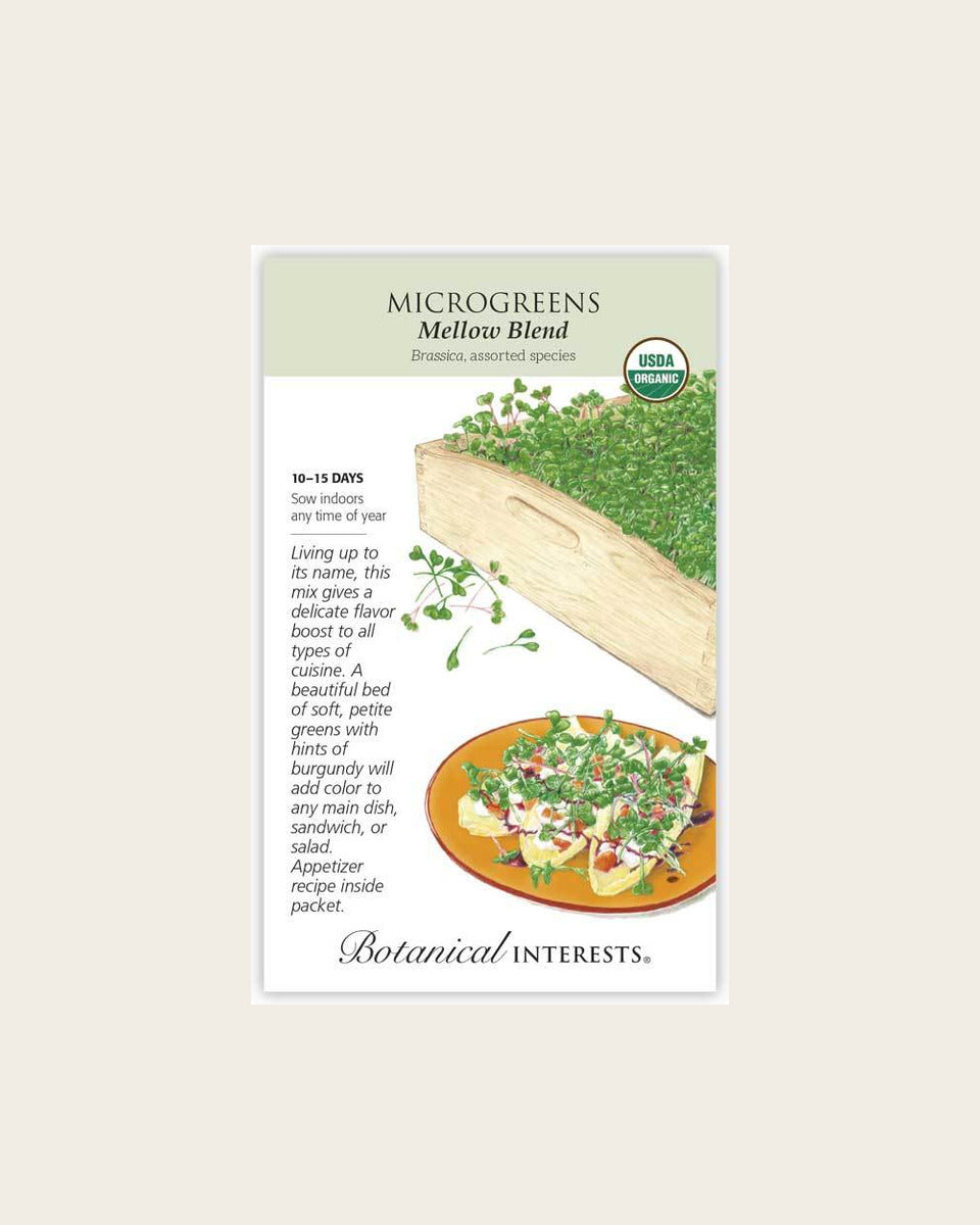 Microgreens, Mellow Blend Microgreens Seeds – Organic