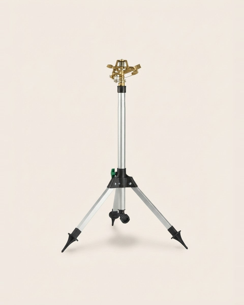 Tripod Impulse Sprinkler Silver