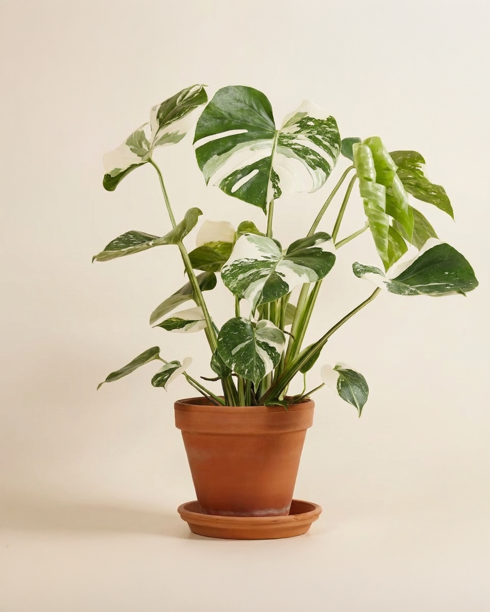Monstera Variegated Albo مونستيرا مبرقشة