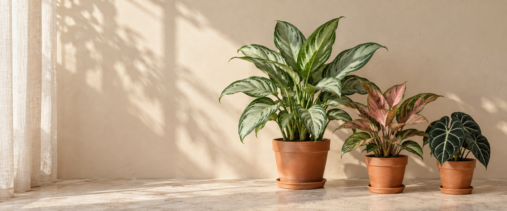 shade plants plants in a sunlit setting