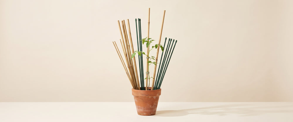 Plant stakes banner