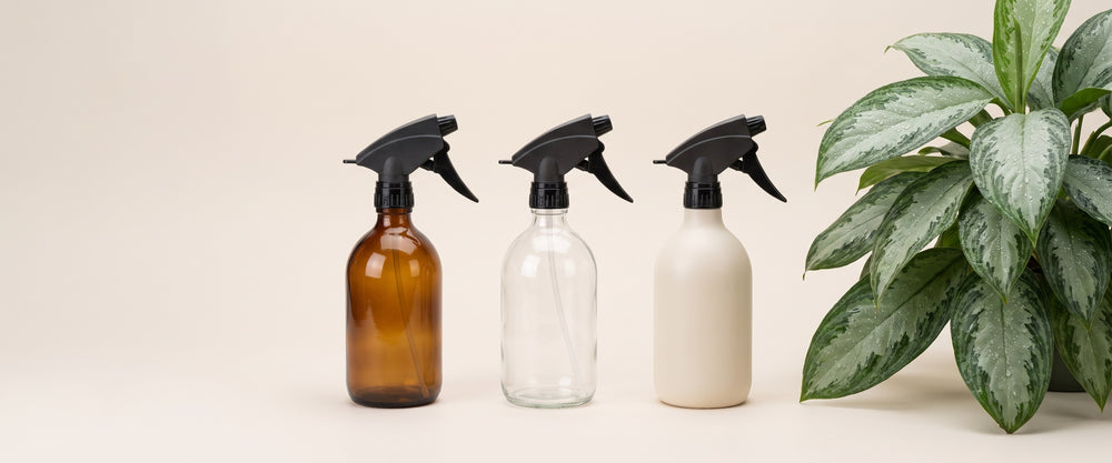 Spray bottles banner