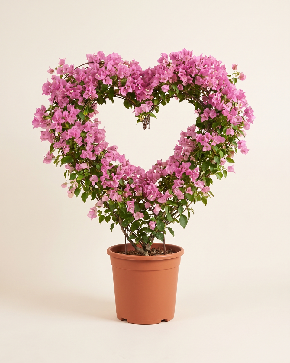 Bougainvillea Pink Heart Topiary (Specimen) جهنمية وردي