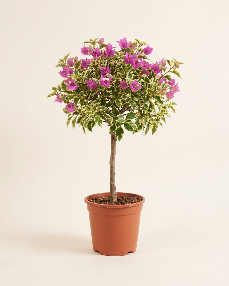 Bougainvillea Variegated Standard Tree (Young) جهنمية مبرقش الأوراق