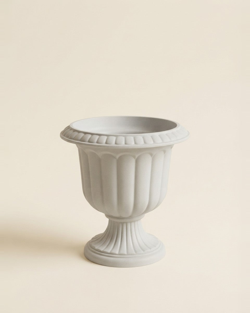 Novelty Plastic Urn Planter Stone 14X14 Diameter