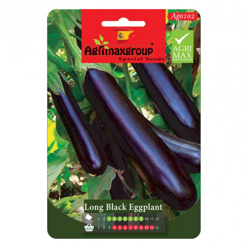 Aubergine Seeds Long Black - supplier photo