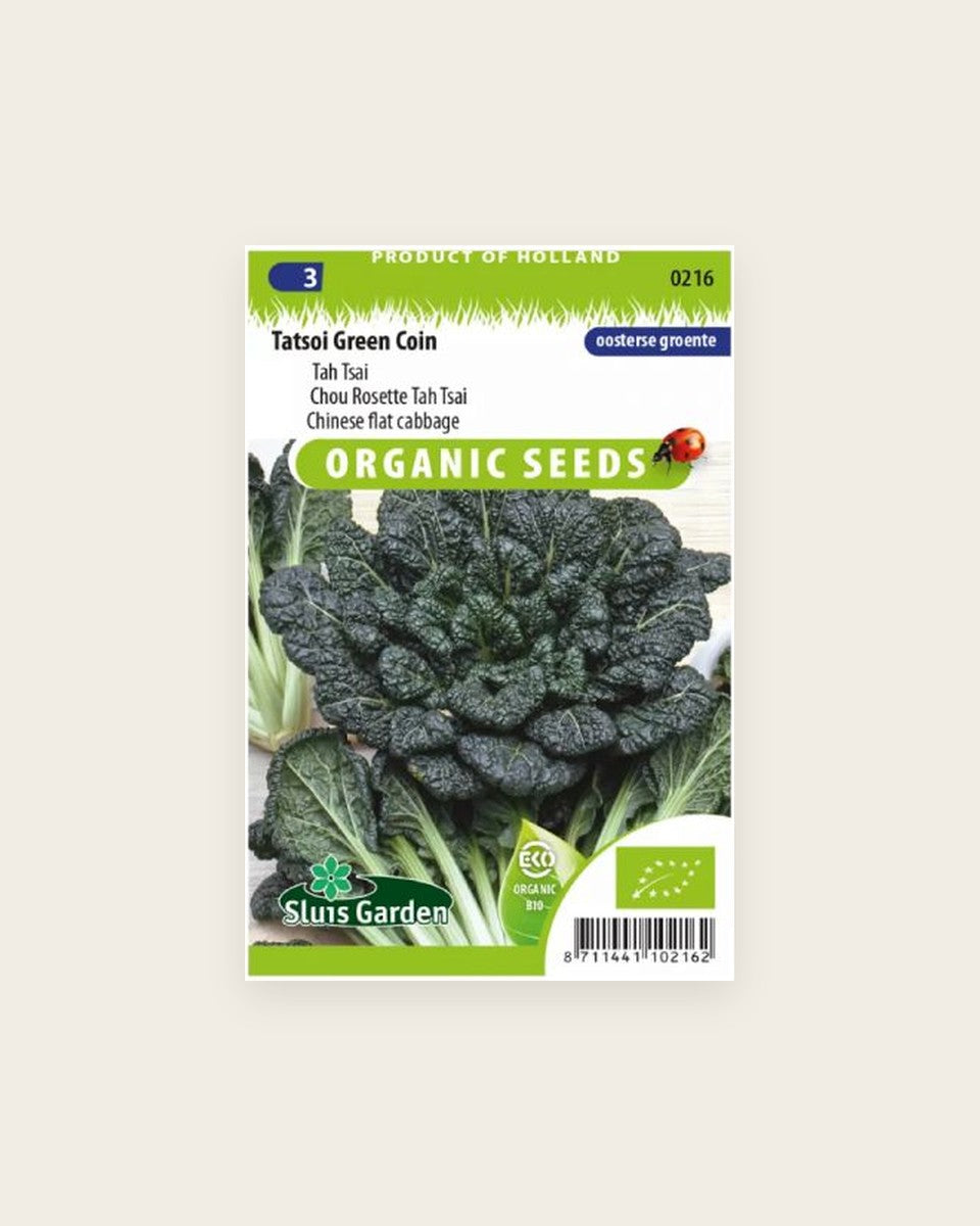 Seeds, Chin. Flat Cabbage Tatsoi Green Coin BIO