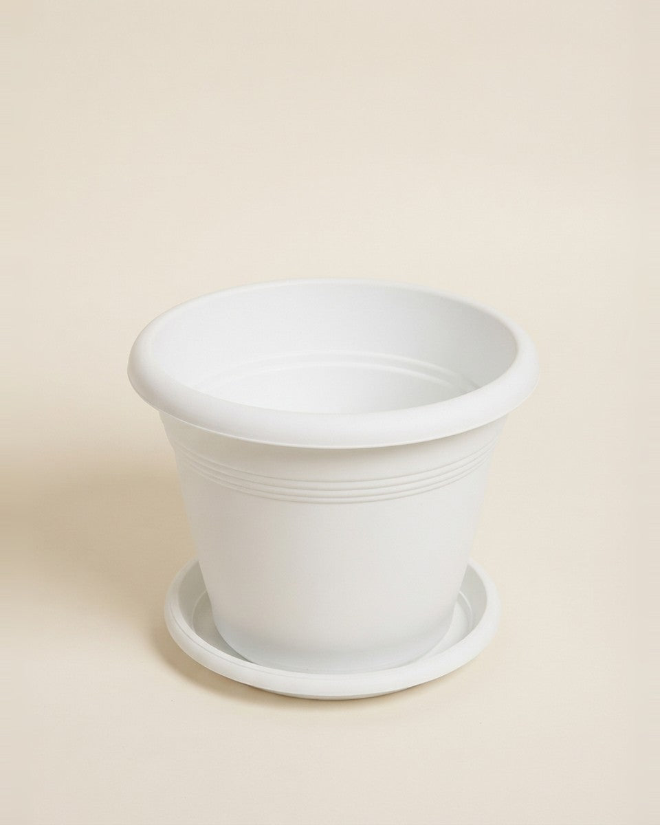 Plastic Pot 38cm White
