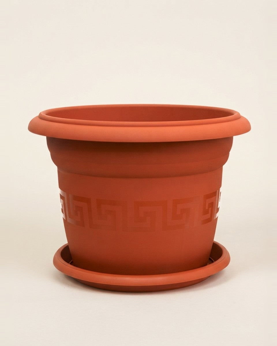 PLASTIC Pot Design Red 40 CM