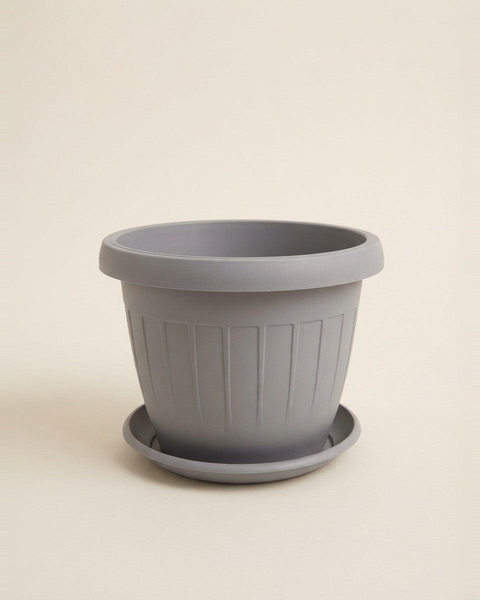 Plastic Pot Stp Gry 35