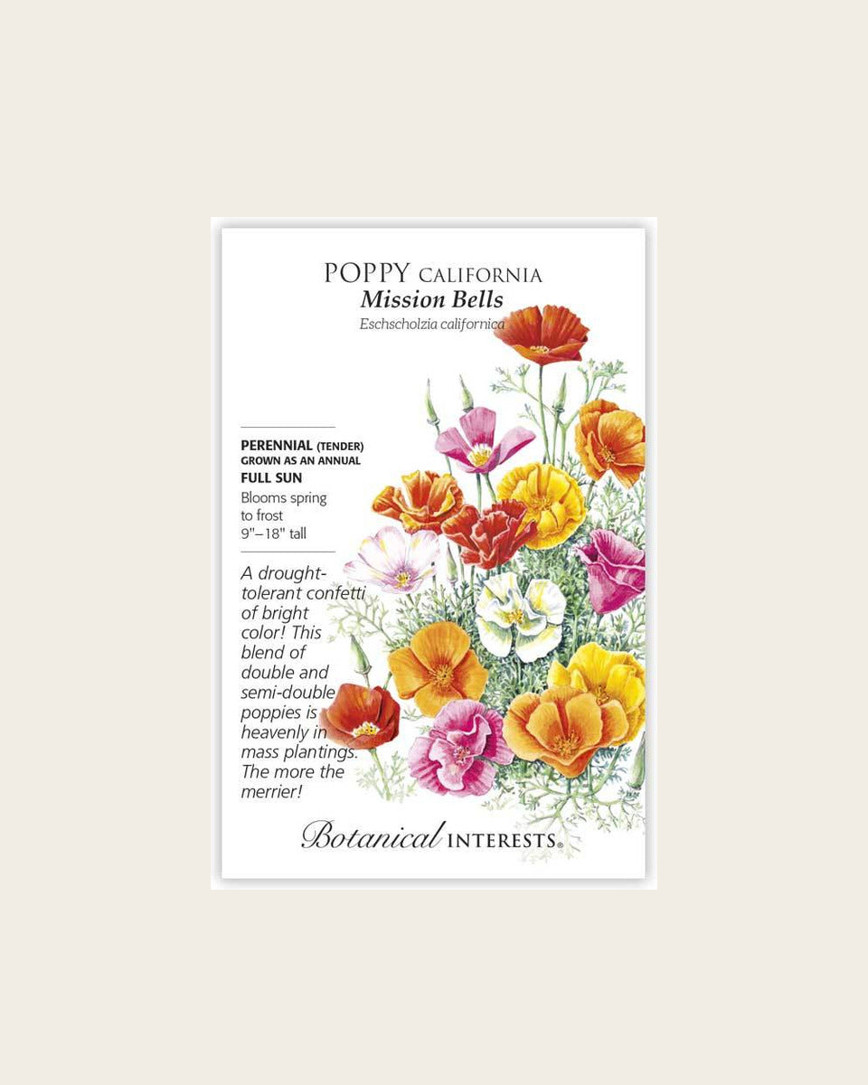 Poppy (California), Mission Bells California Poppy Seeds