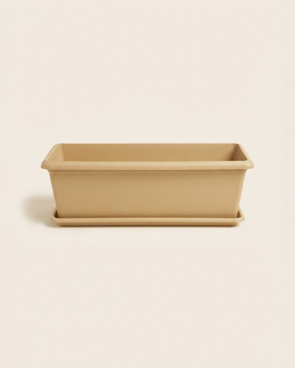 Rectangle Beige Pot 40*90