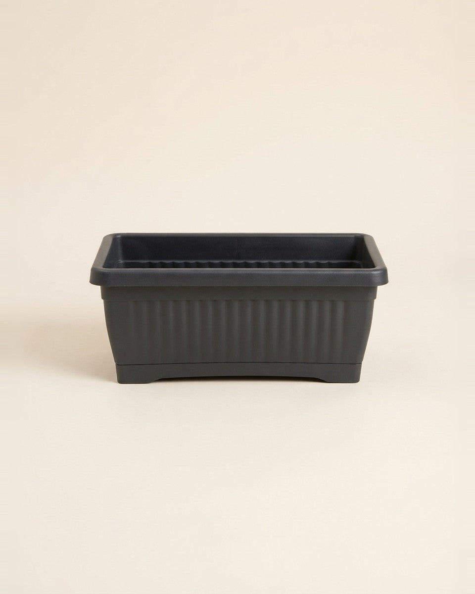 Rectangle Pot 40*20 Brown حوض نباتات