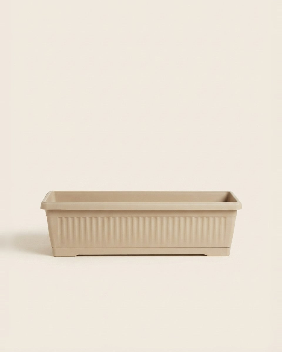 Rectangle Pot 60*20 Biege حوض نباتات