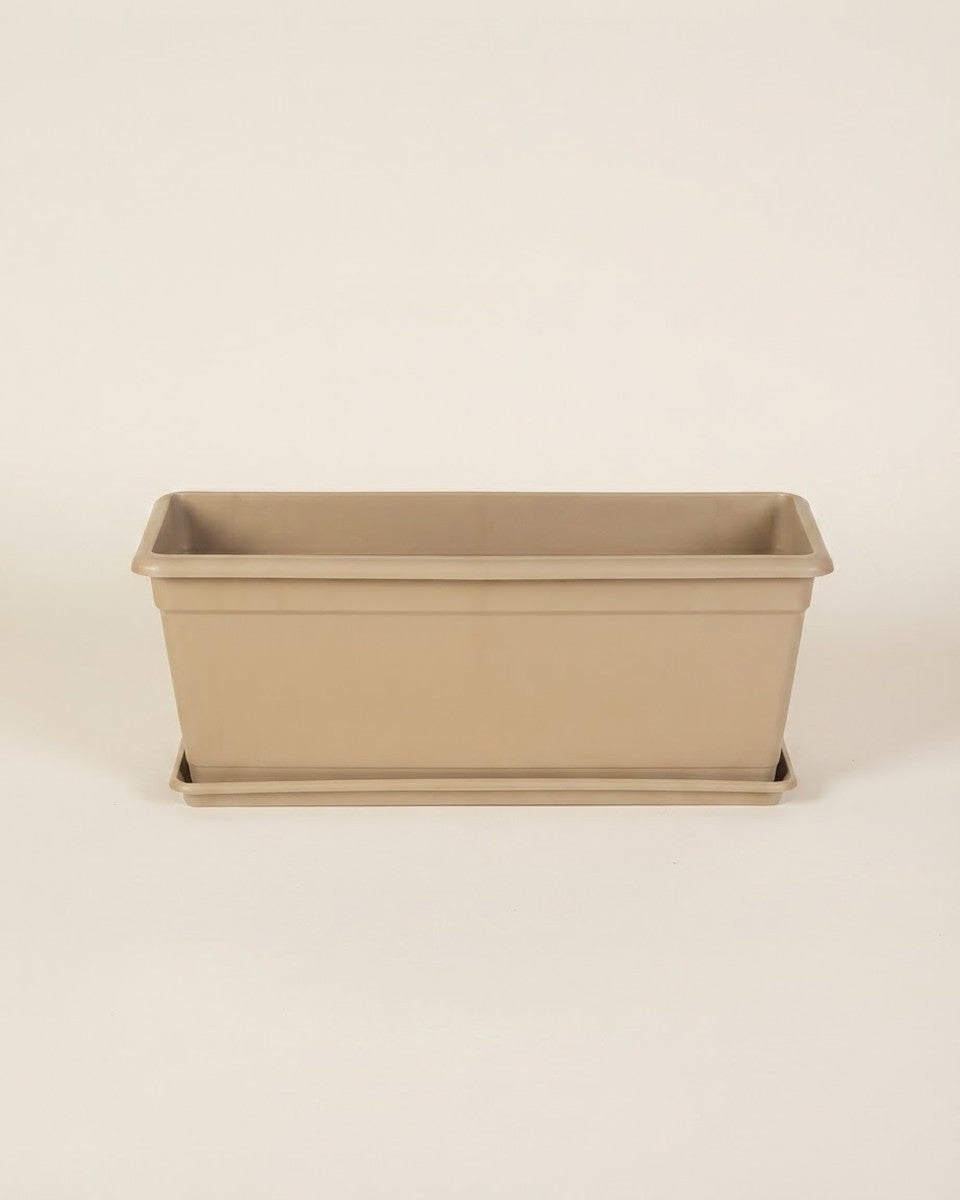 Rectangle Pot 70*30Cm Biege حوض نباتات