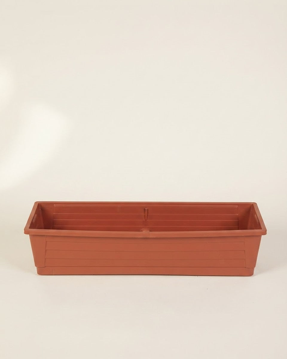 Rectangle Red Pot 20x80
