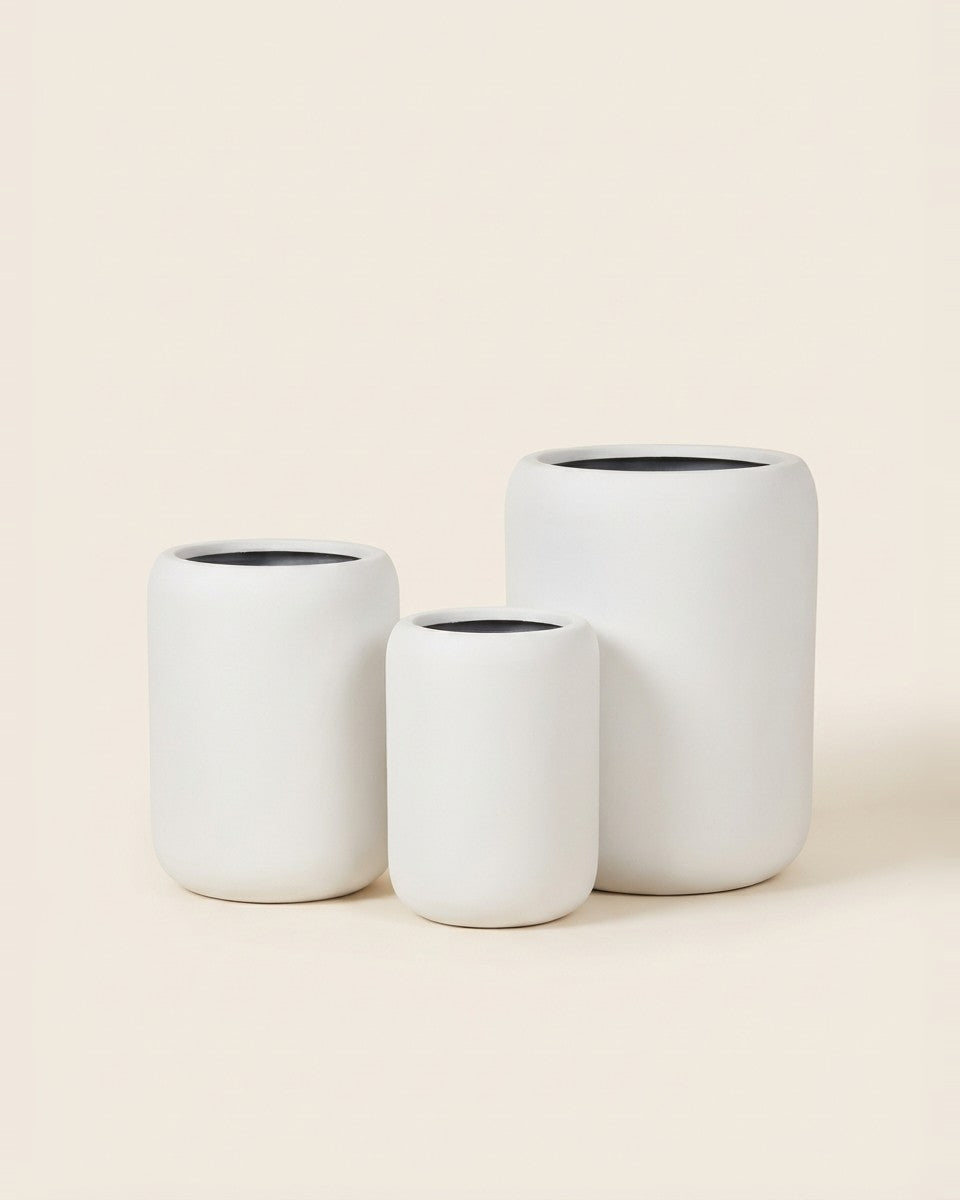Round Fiber Clay Pot حوض