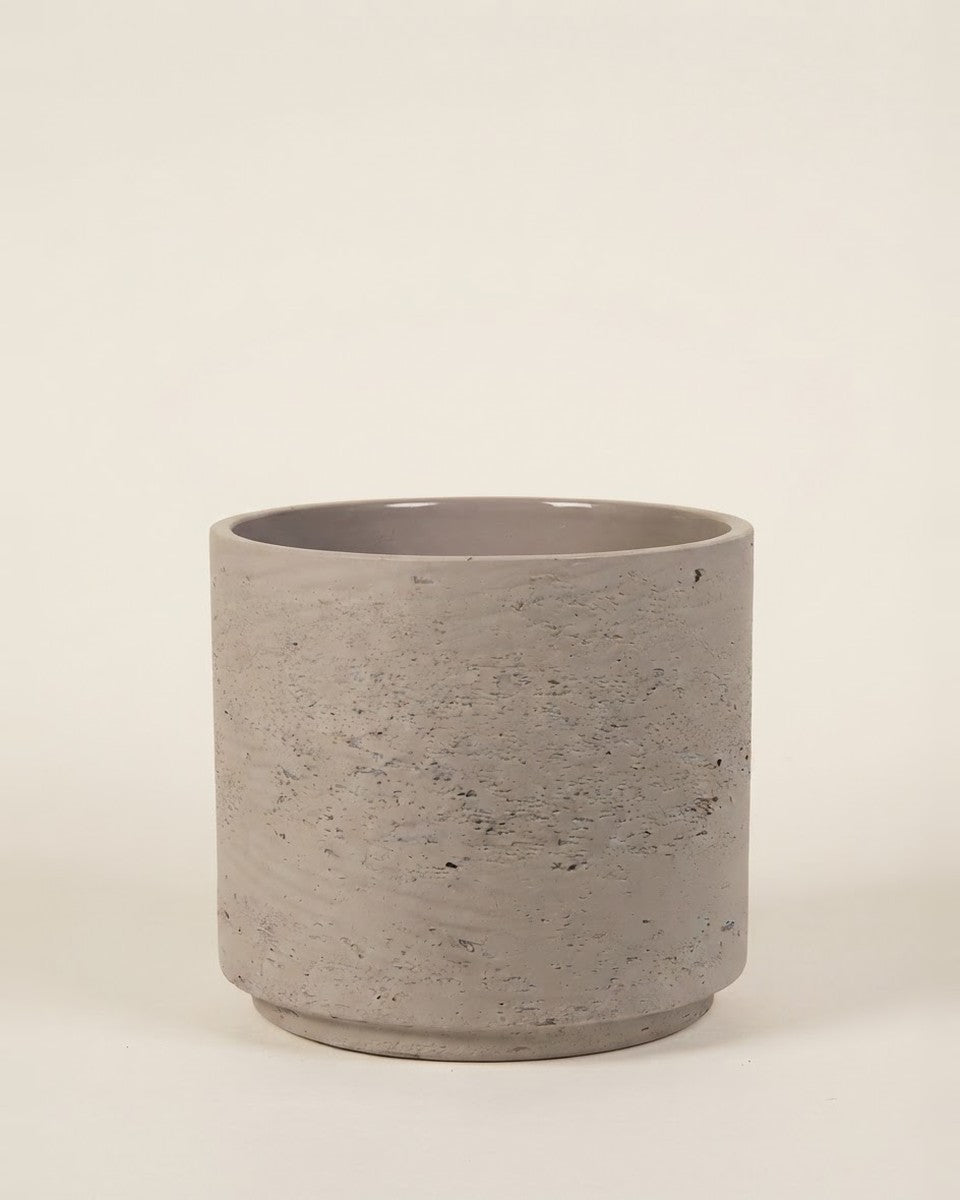 Round Ro-Cement Plain Grey Washred Large