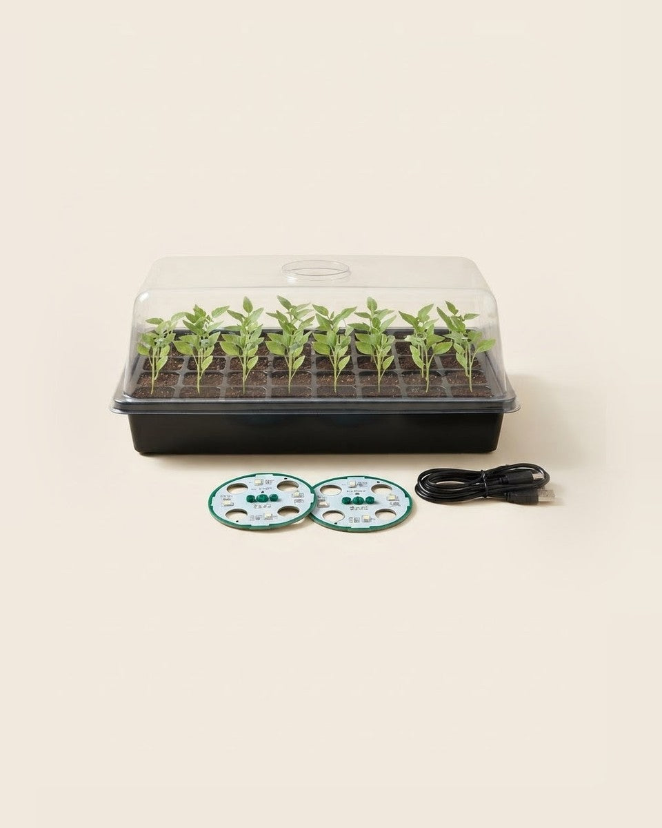 Seedling Tray 48 Cells with Grow Light صينية تشتيل 48 عين مع الإضاءة