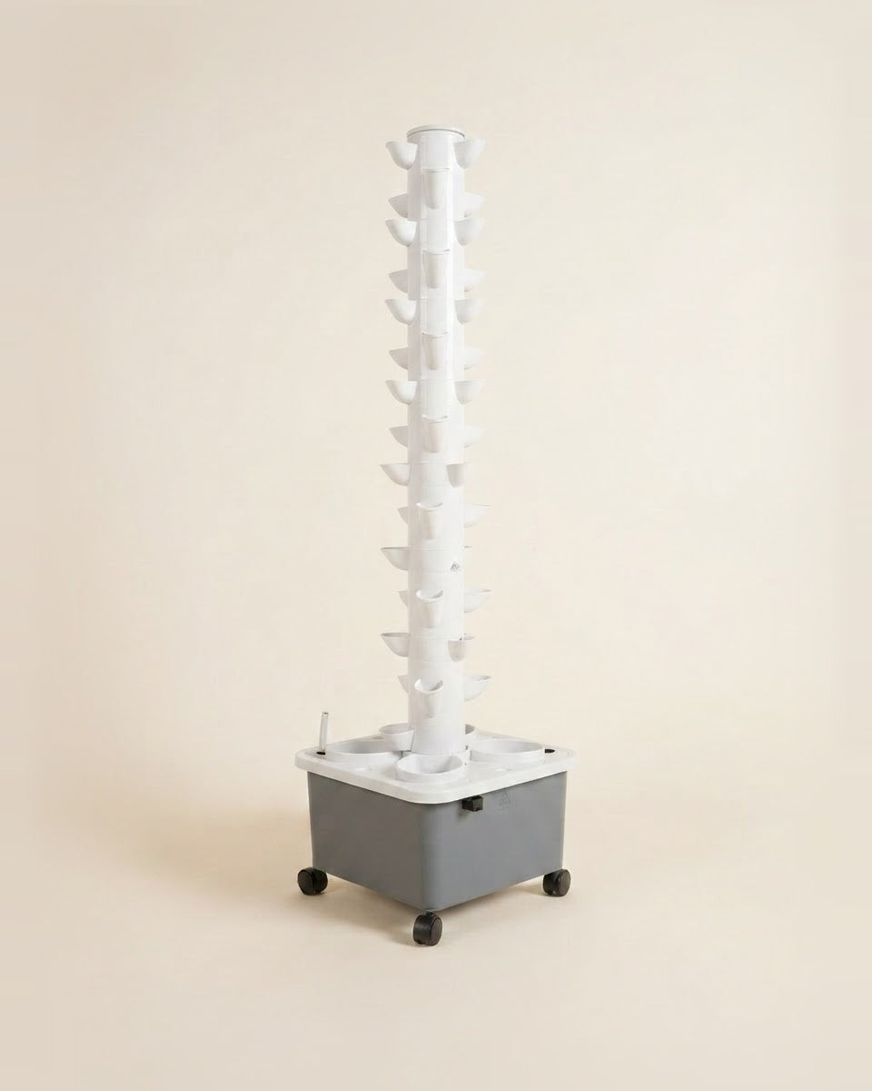 Vertical Tower Growing System 72 Plants with Tank نظام أبراج 72 شتلة كامل مع الخزان