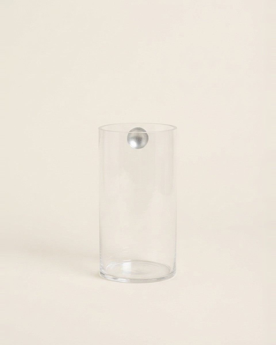 Tall Glass Pot 10*20Cm حوض نباتات