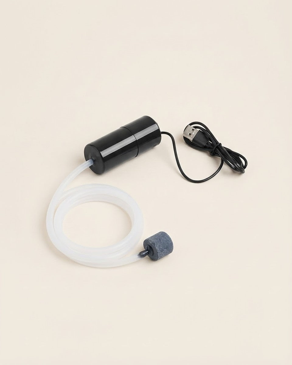 USB air pump with air stone مضخة هواء USB
