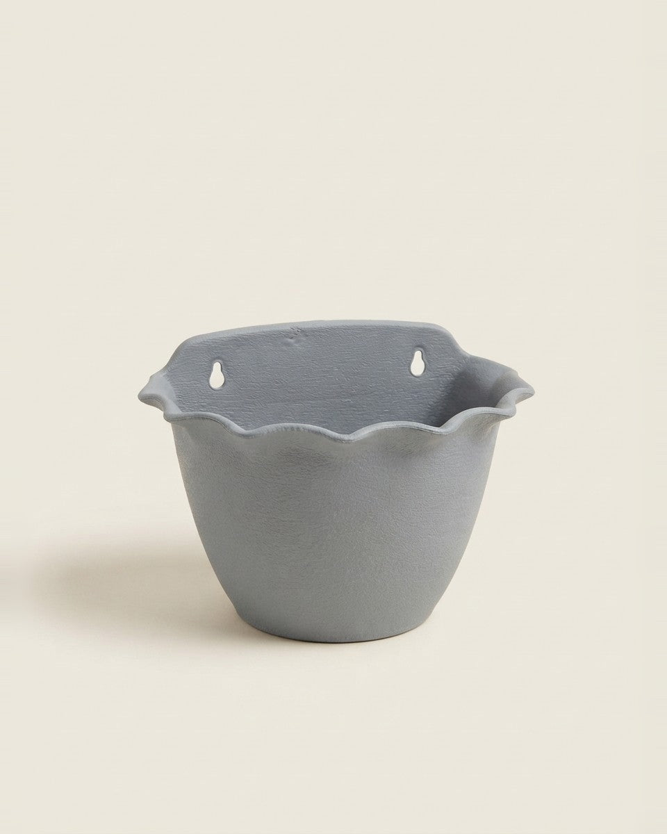Wall Hanging Plastic Pot - Gray Color